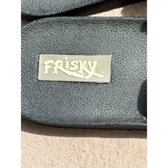 Frisky Gold Black Beaded Slip ons Size 9 - Picture 3 of 5